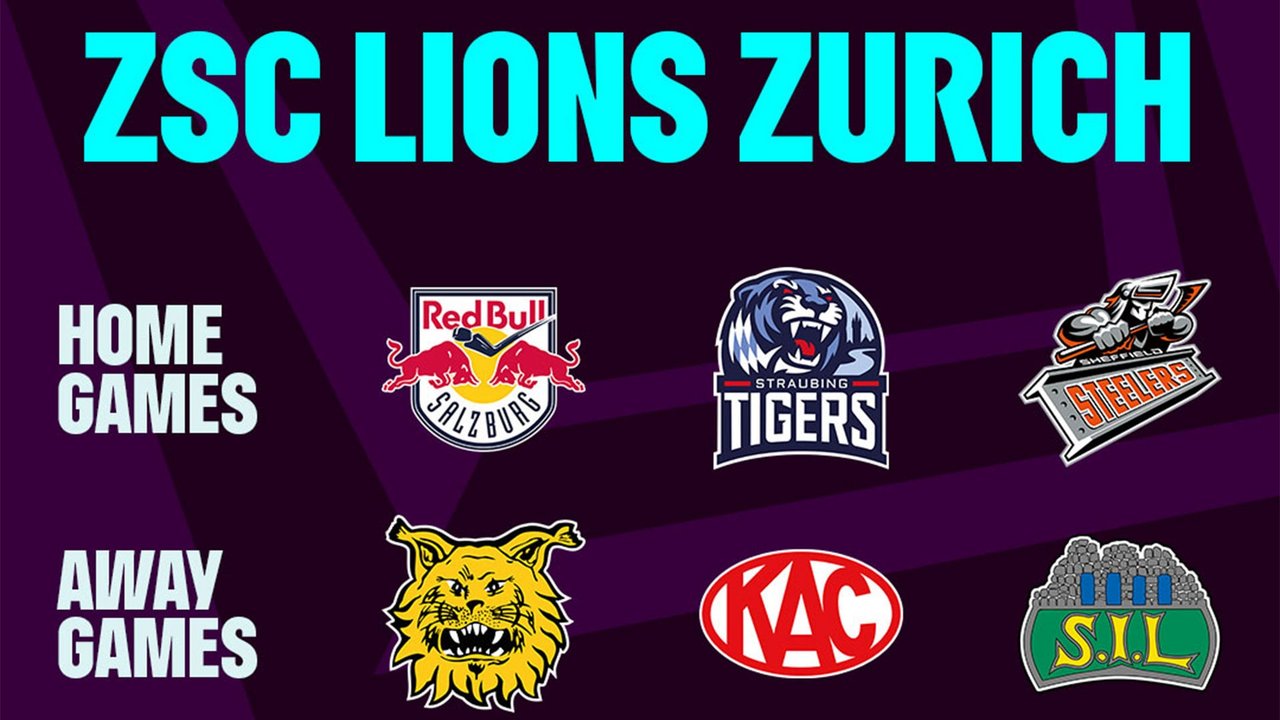 Die Gegner in der Champions Hockey League sind bekannt