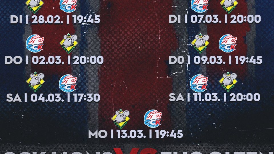 GCK Lions im Halbfinal gegen Olten