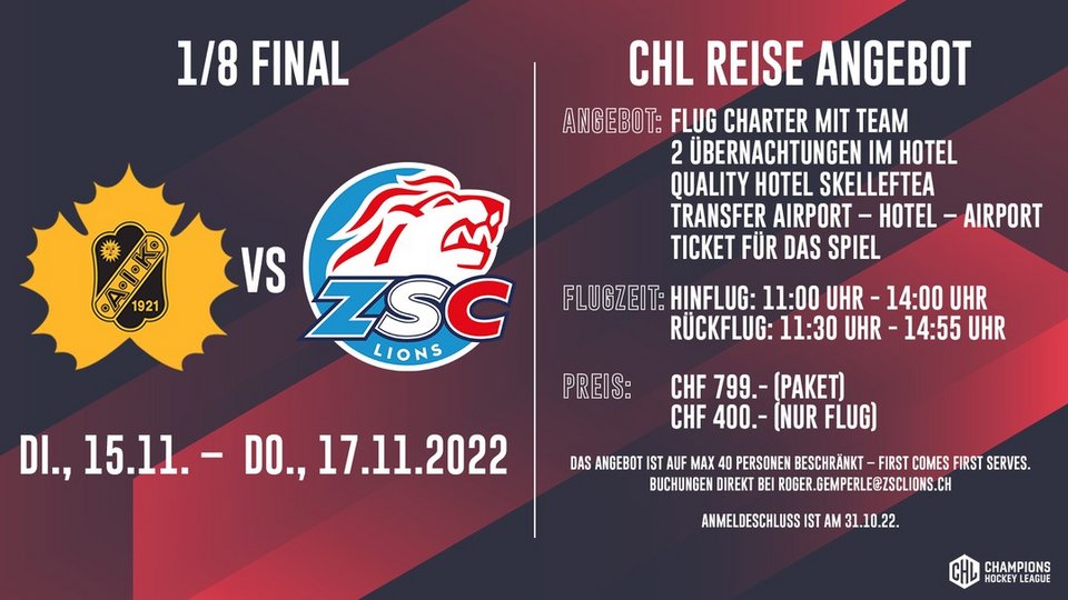 CHL-Reiseangebot nach Schweden